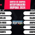 SORTEO DE EQUIPOS DEL CAMPEONATO INTERYUNGUEÑO DE FUTBOL IRUPANA 2024.